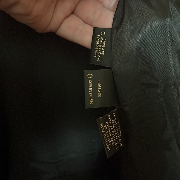 Vtg LILLY TAYLOR NY PARIS Size 22 Blazer Skirt Suit Wool Black Lined Timeless - Picture 14 of 16